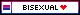 bisexual pride web badge (black outline)