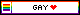 gay pride web badge (black outline)