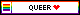 queer pride web badge (black outline)