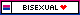 bisexual pride web badge (flag outline)