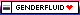 genderfluid pride web badge (flag outline)