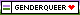 genderqueer pride web badge (flag outline)