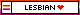 lesbian pride web badge (flag outline)
