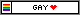 gay pride web badge (grey outline)