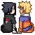 A tiny image of Sasuke & Naruto.