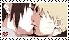 A stamp of Sasuke and Naruto kissing; it's not a gif