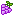 a tiny pixel art bunch of grapes