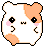 a pixel art hamster