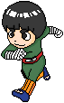 pixel art of rock lee