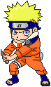 pixel art of naruto uzumaki