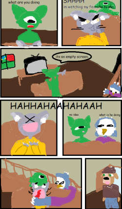 An MS Paint comic featuring the main cast of Mystery Eclipse.