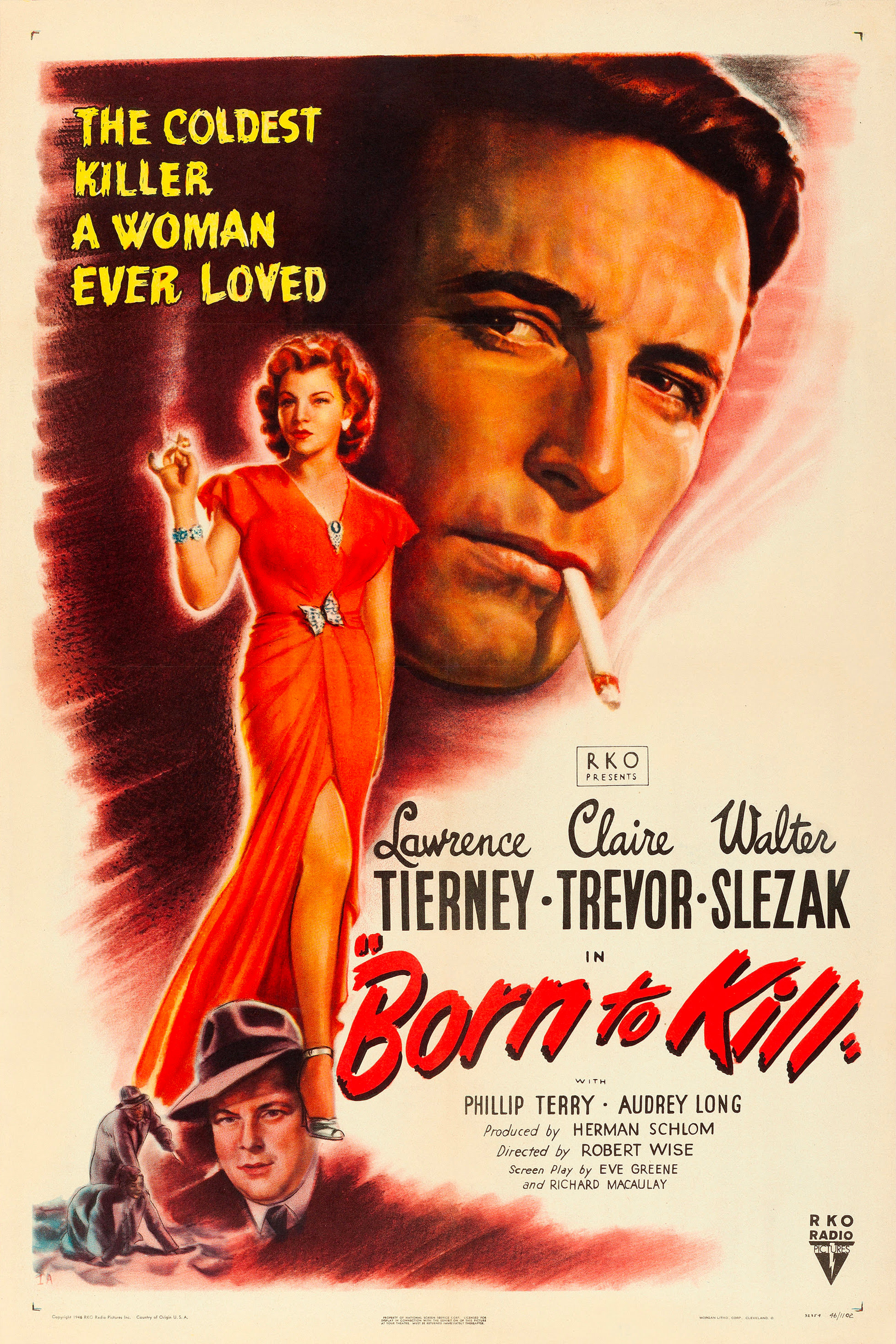Theatrical poster for Born to Kill.