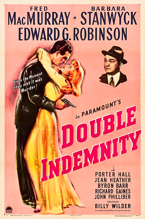 Movie poster for Double Indemnity