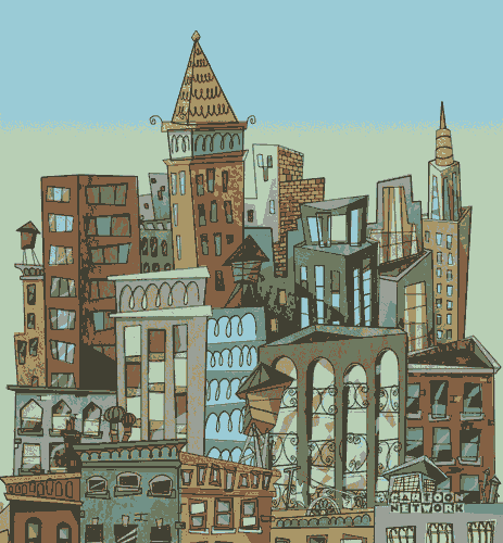 City background gif 3