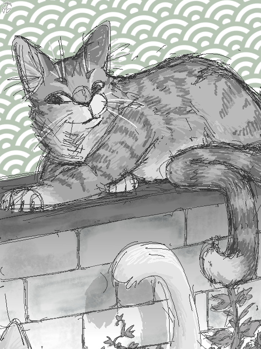 i made this for a card i was sending to someone. actually really like how it turned out :)