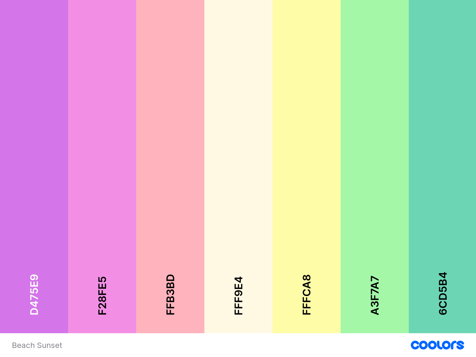 Palette-022: Beach Sunset (Genderfaer) | astrumnyx