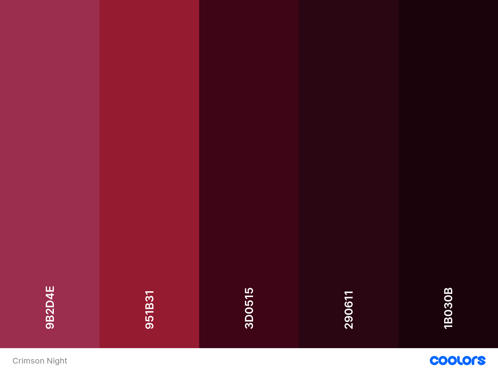 Palette-076: Crimson Night | owarinoseraph