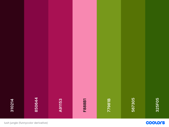 Palette-079: Lush Jungle | mythicalwaters