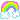 pixel gif of a rainbow
