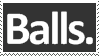 "balls" stamp