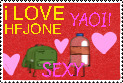 "i love hfjone yaoi sexy" stamp