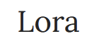 Lora