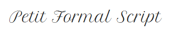 Petit Formal Script