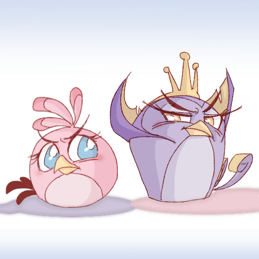 Stella and Gale, scoffing at each other.
