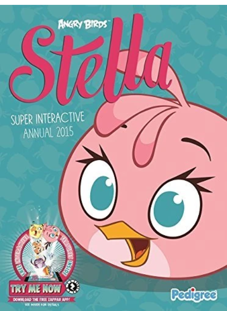 The cover of Angry Birds Stella Super Interactive Annual 2015