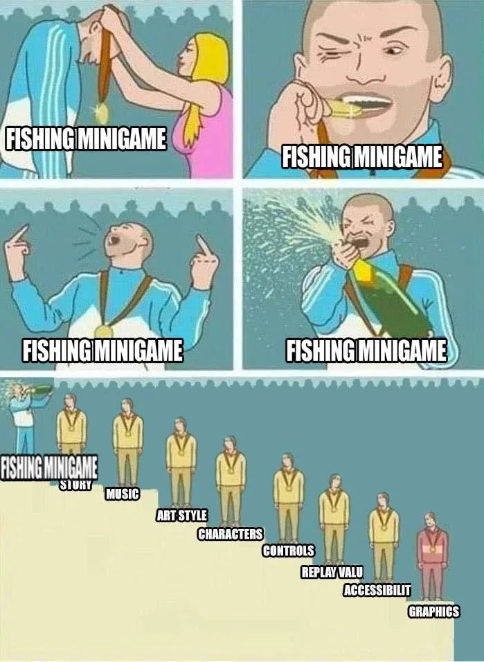 Fishing minigame sweep