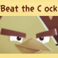 An edit of the above screenshot, now stating 'Beat The Cock' accompanied by a zoomed in picture of Chuck. 