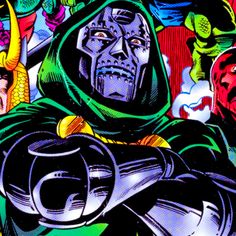 Doctor Doom from marvel crossing his arms
