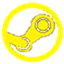 Yellow Steam Icon