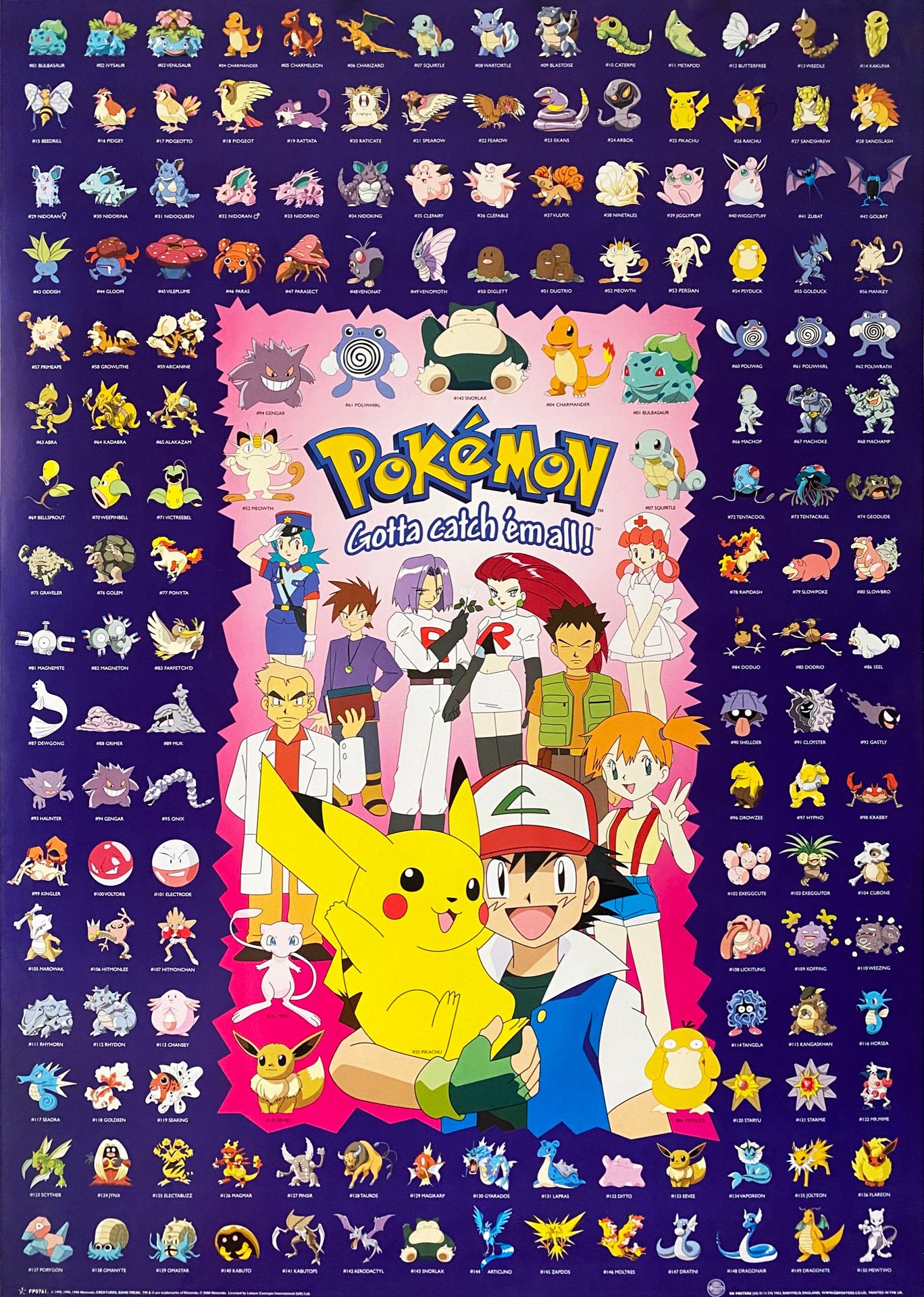 Electrode, Diglett, Nidoran, Mankey, Venusaur, Rattata, Fearow, Pidgey, Seaking, Jolteon, Dragonite, Gastly, Ponyta, Vaporeon, Poliwrath, Butterfree!