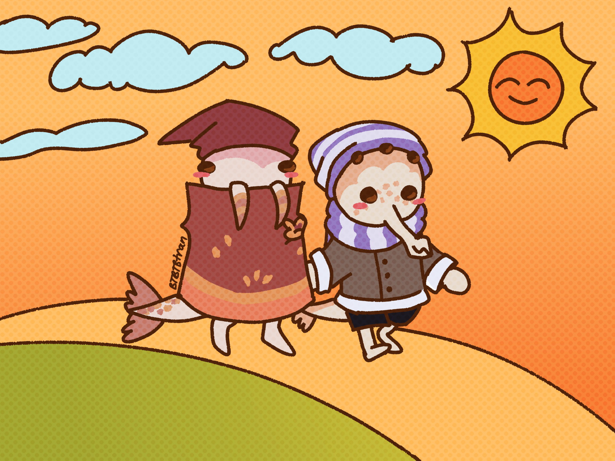 <a href="https://artfight.net/attack/9897523.strolling-through-the-grass">revenge for Pic</a>
