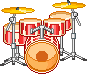 red drumset red drumset