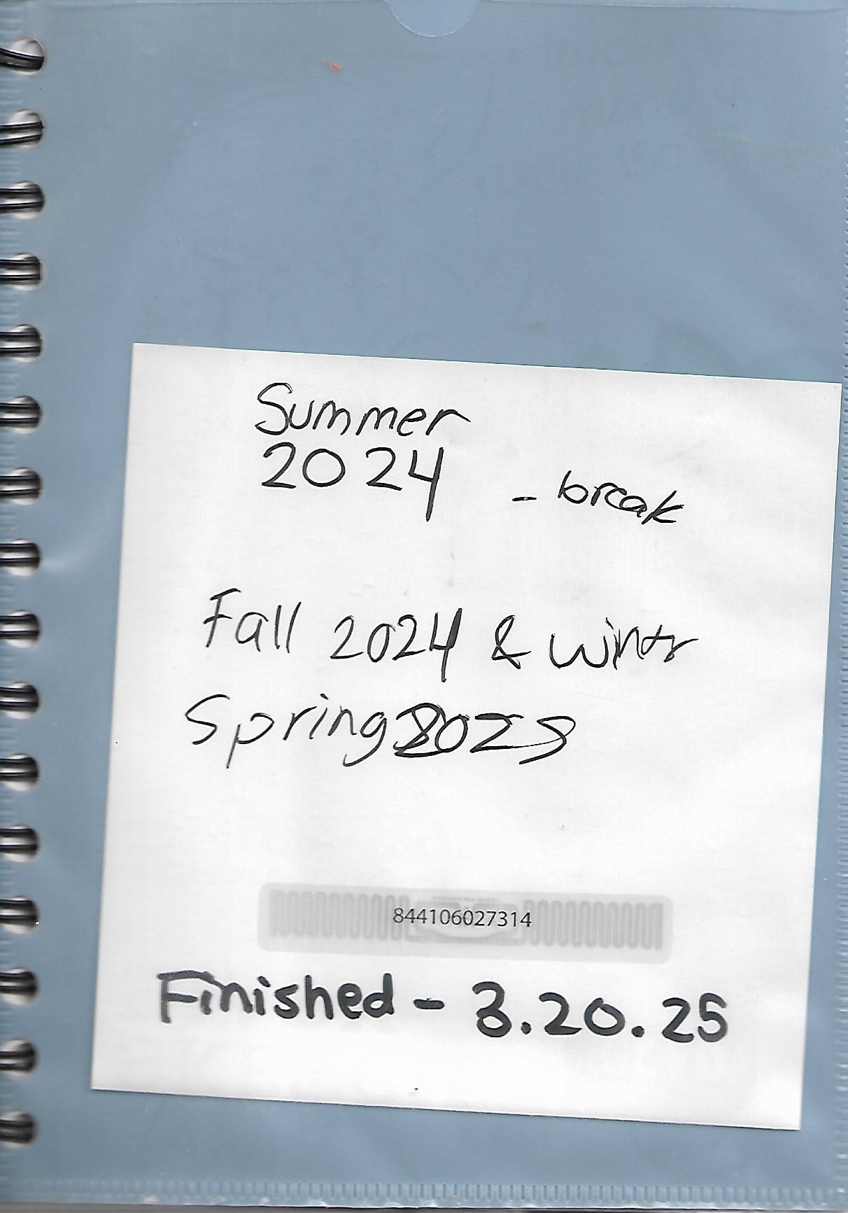 sketchbook from 2019-2020