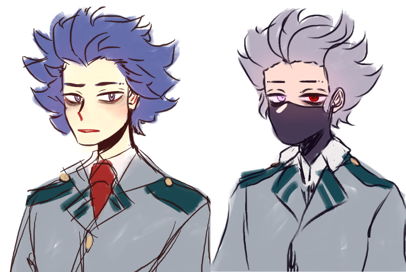 two drawings shinsou on the left katoshi on the right