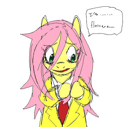 Fluttershy as Tomoko art