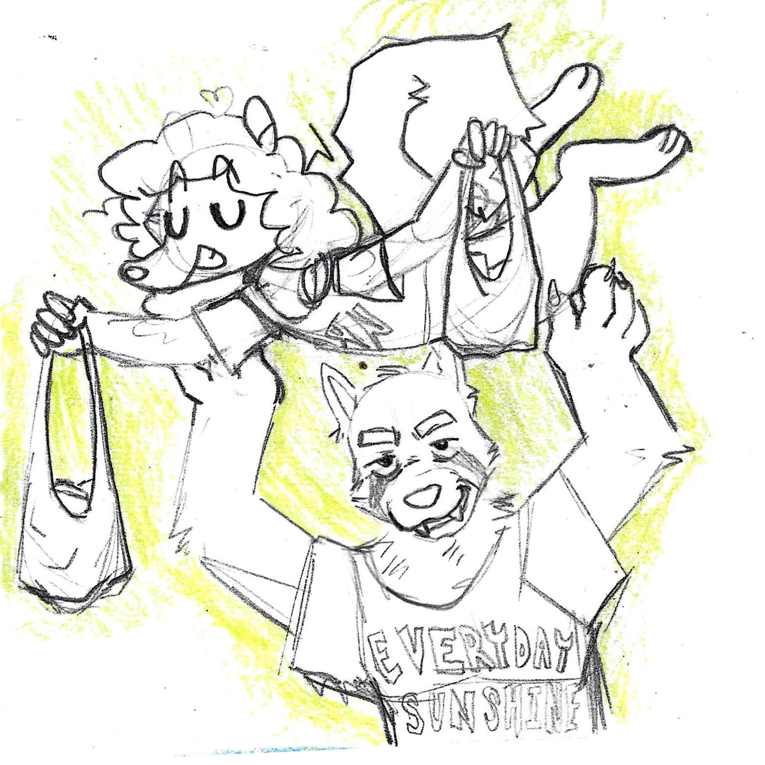 sterling helping rose carry the groceries in