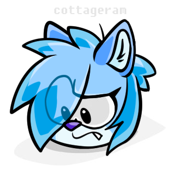 a puffle version of sapphire angel