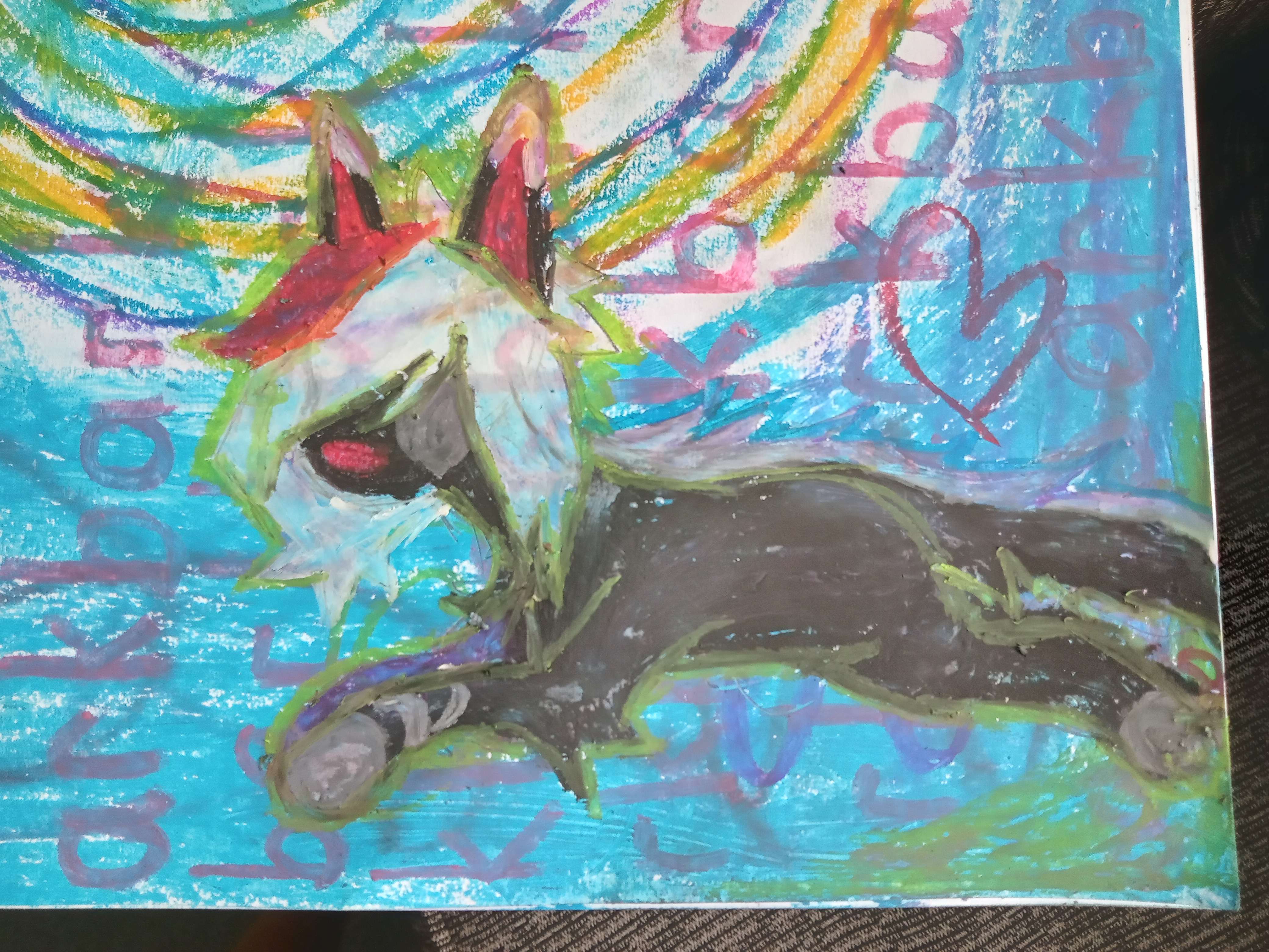 oil painting drawing of my oc brandon