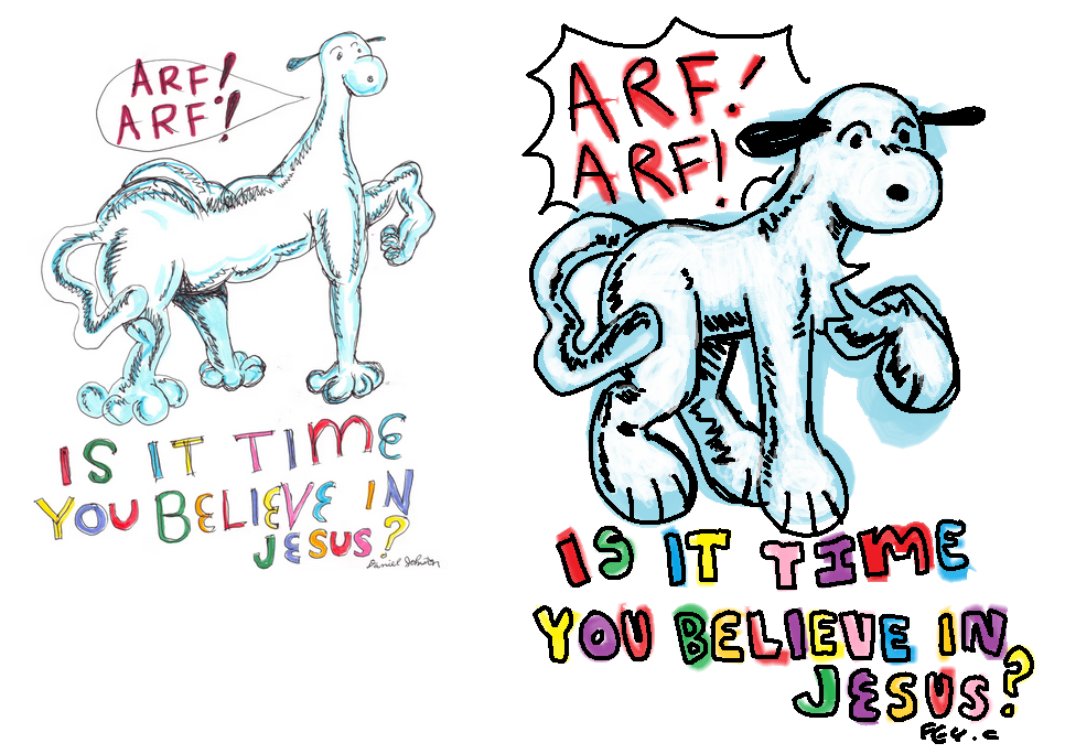 redraw of daniel johnston art
