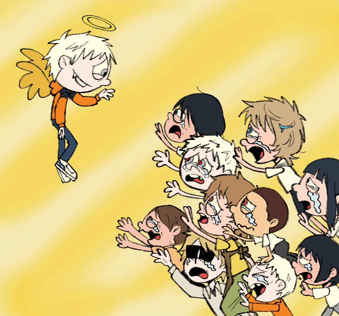 a redraw of loud house fanart with tshd characters