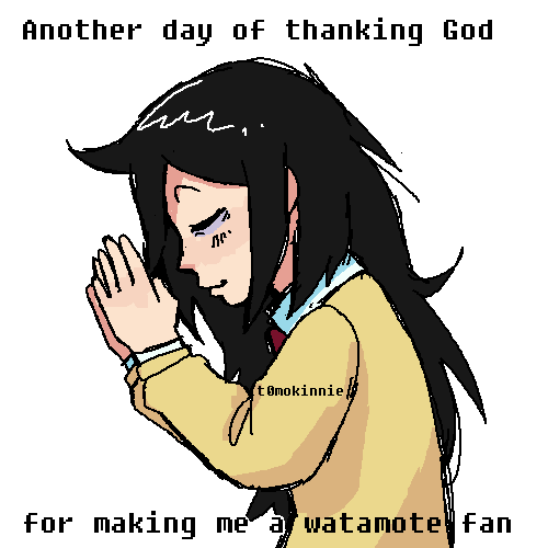 a meme redraw captions Another day of thanking God for making me a watamote fan