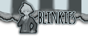 steven stone on the side, theres a text saying blinkies.