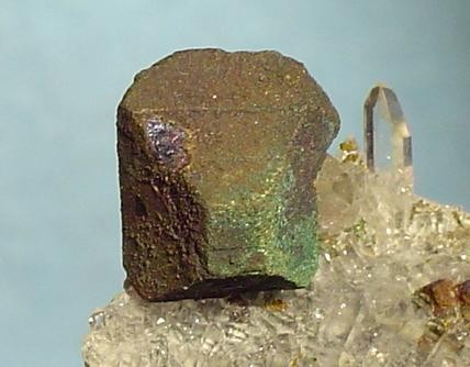 A sample of Bornite-Quartz.