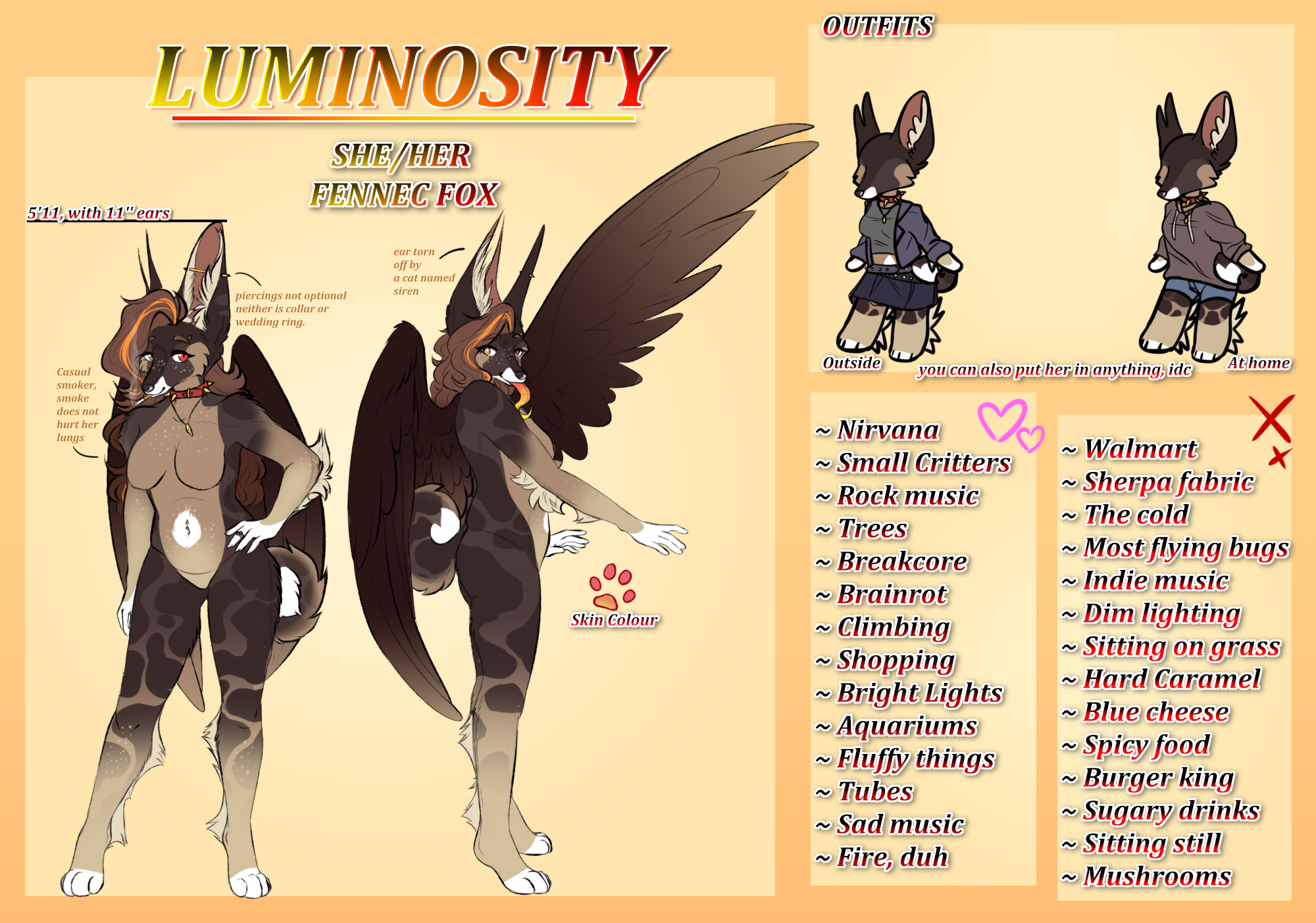 flatcolour front-and-back reference sheet w/ 2 chibis