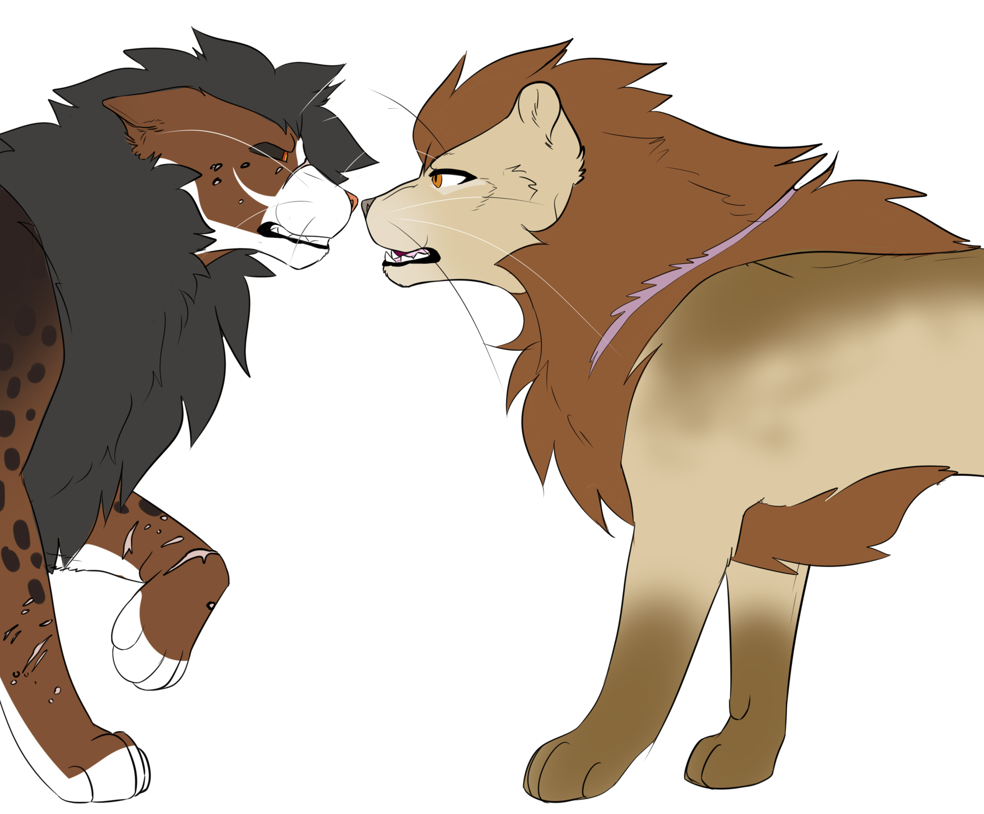 flatcolour halfbody 2 characters