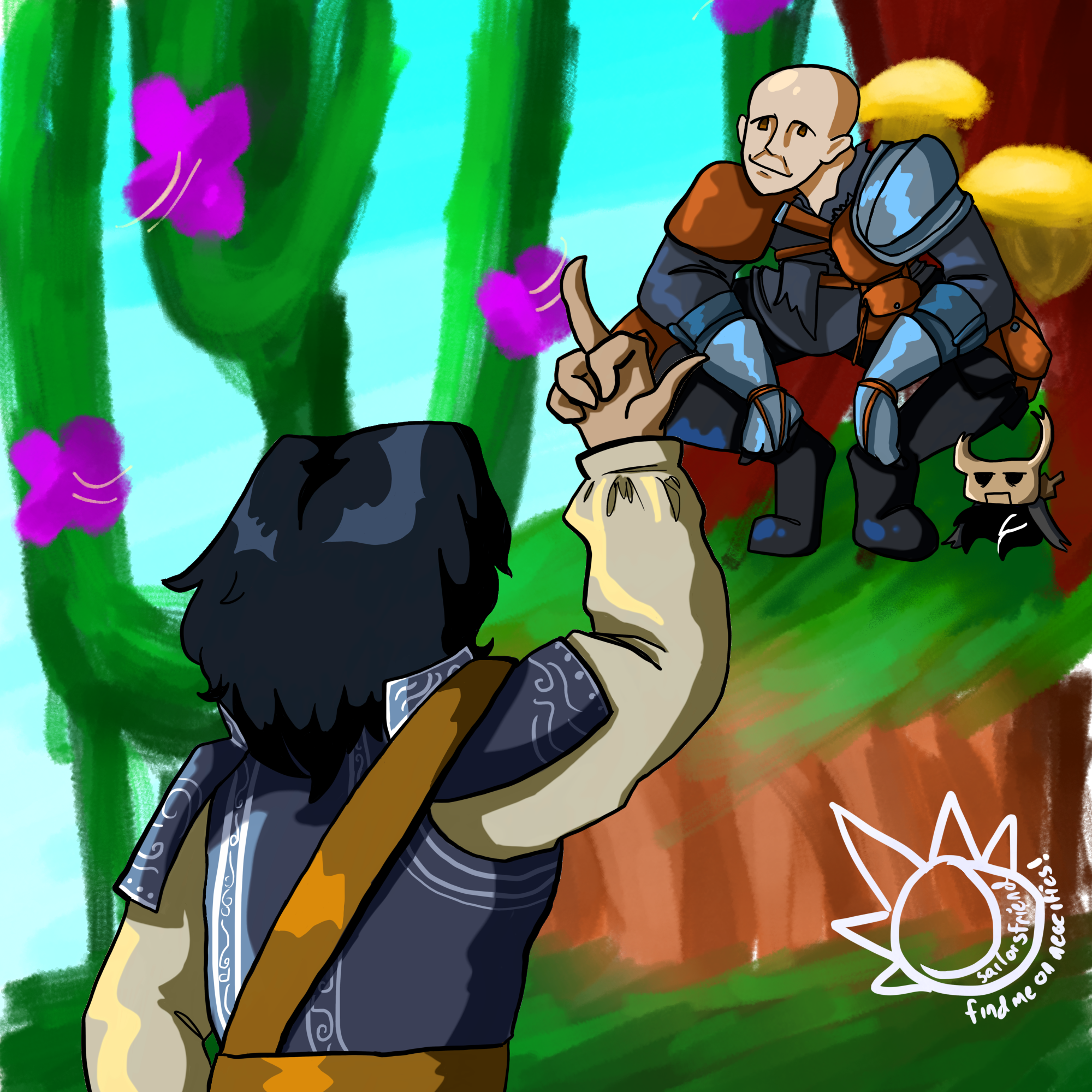 A Dark Souls OC flipping off Patch